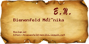 Bienenfeld Mónika névjegykártya
